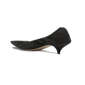 The Row Black Ruched Kitten Heels